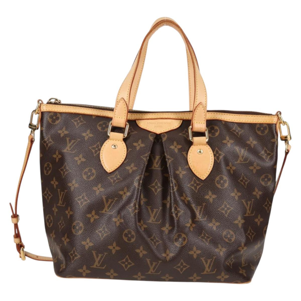 LOUIS VUITTON Monogram Palermo PM Tote Bag M40145 LV Auth 138103A