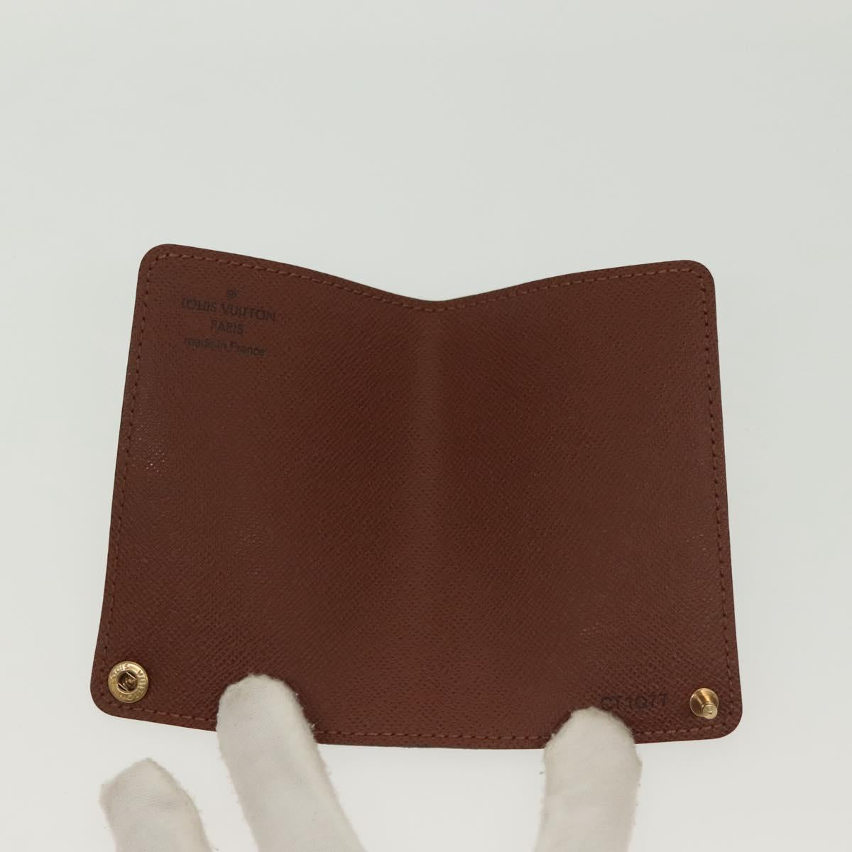 LOUIS VUITTON Monogram Porto Cartes Crdit Pression Card Case M60937 Auth 138159