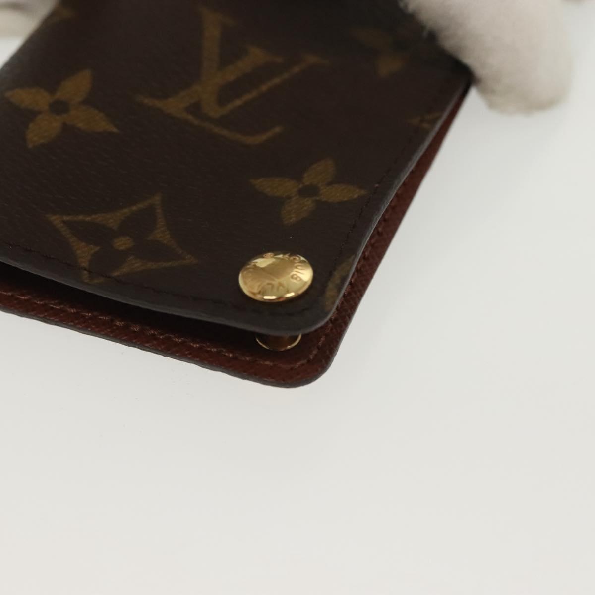 LOUIS VUITTON Monogram Porto Cartes Crdit Pression Card Case M60937 Auth 138159