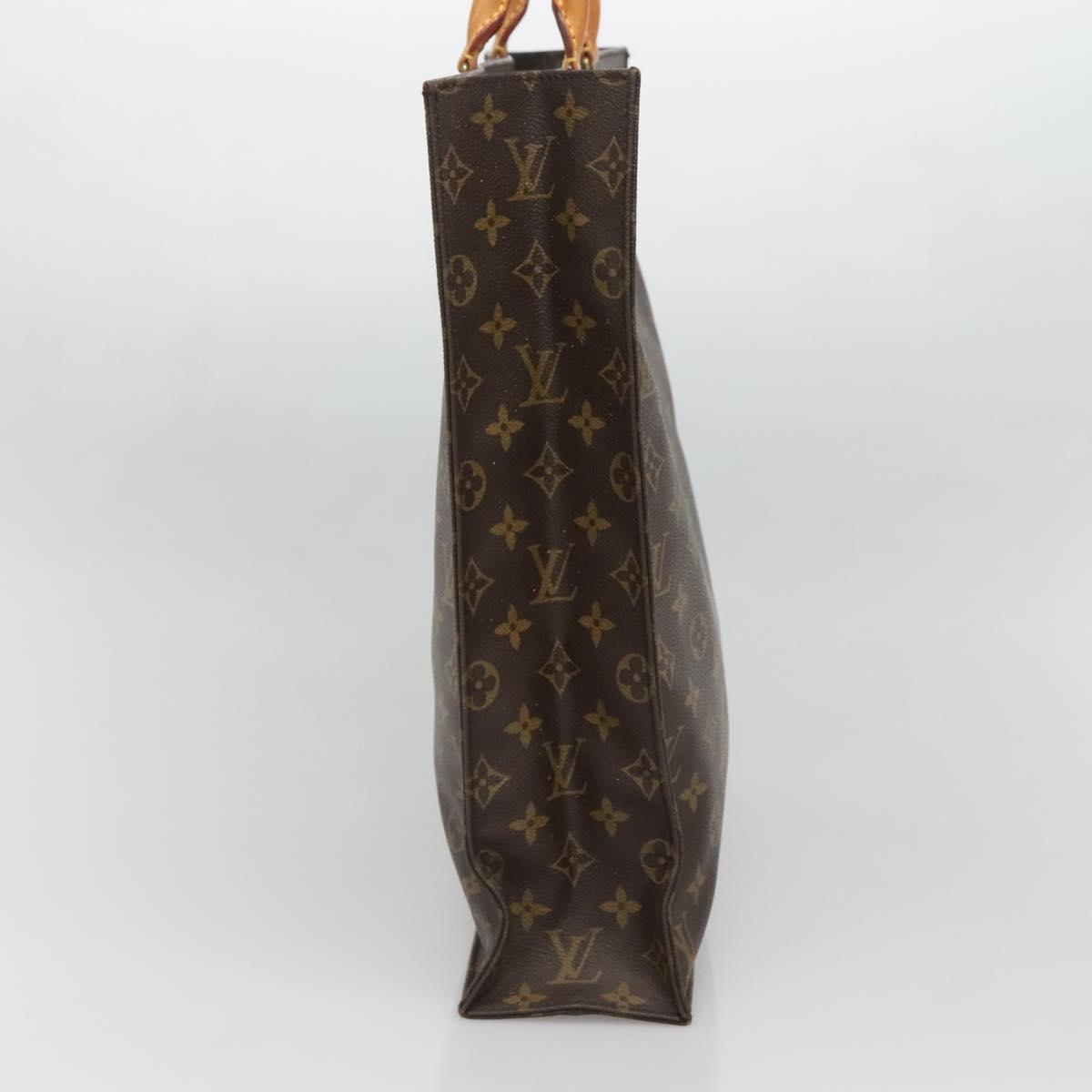 LOUIS VUITTON Monogram Sac Plat Hand Bag M51140 LV Auth 138172