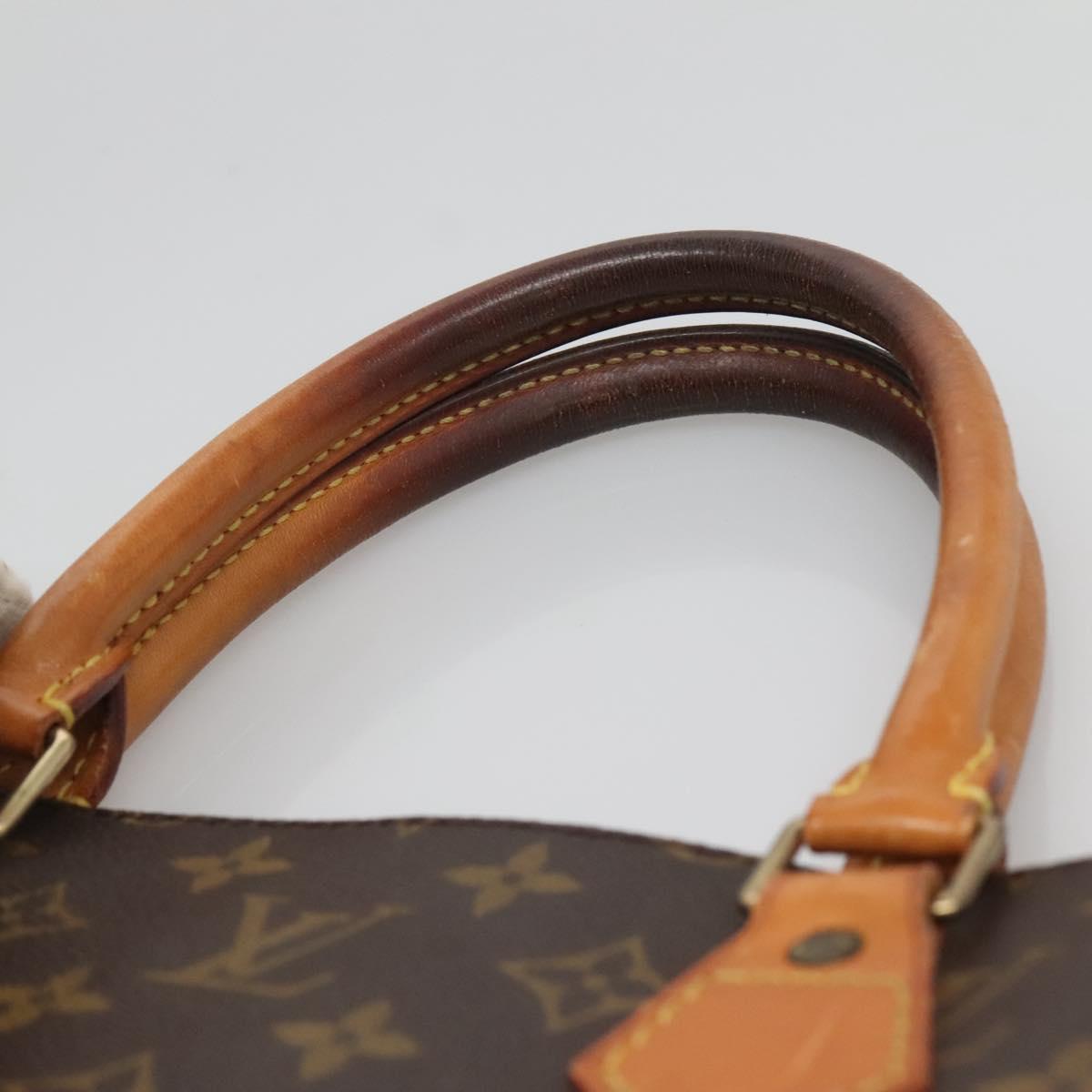 LOUIS VUITTON Monogram Sac Plat Hand Bag M51140 LV Auth 138172