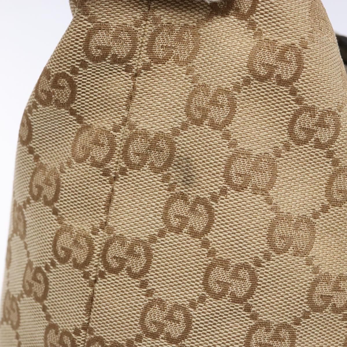 GUCCI GG Canvas Tote Bag Beige Gold 137396 Auth 138191