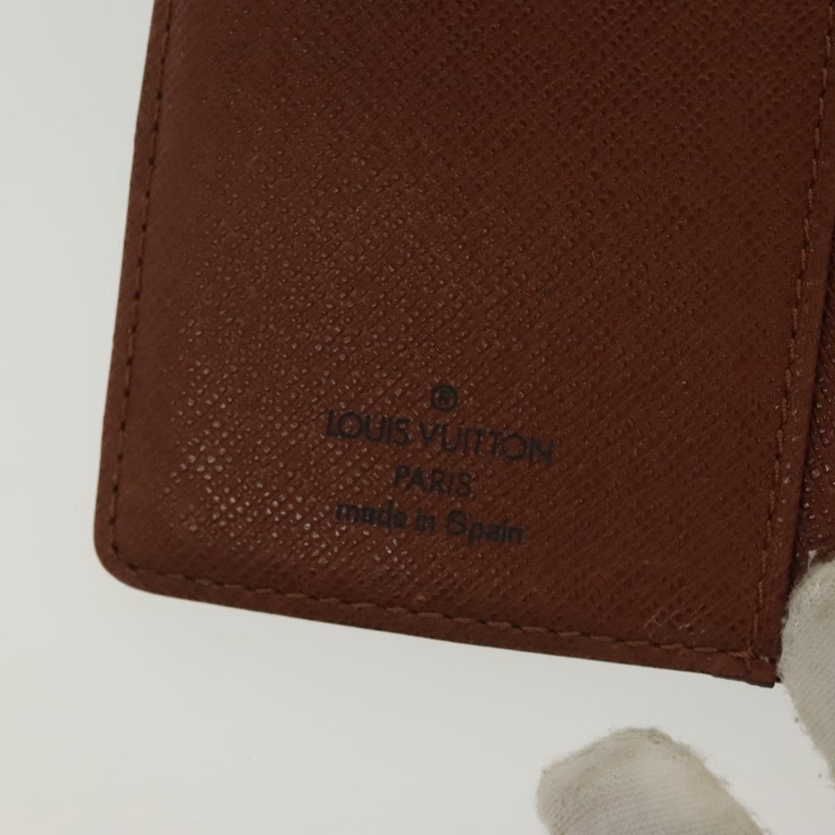 LOUIS VUITTON Monogram Agenda PM Day Planner Cover R20005 LV Auth 138196