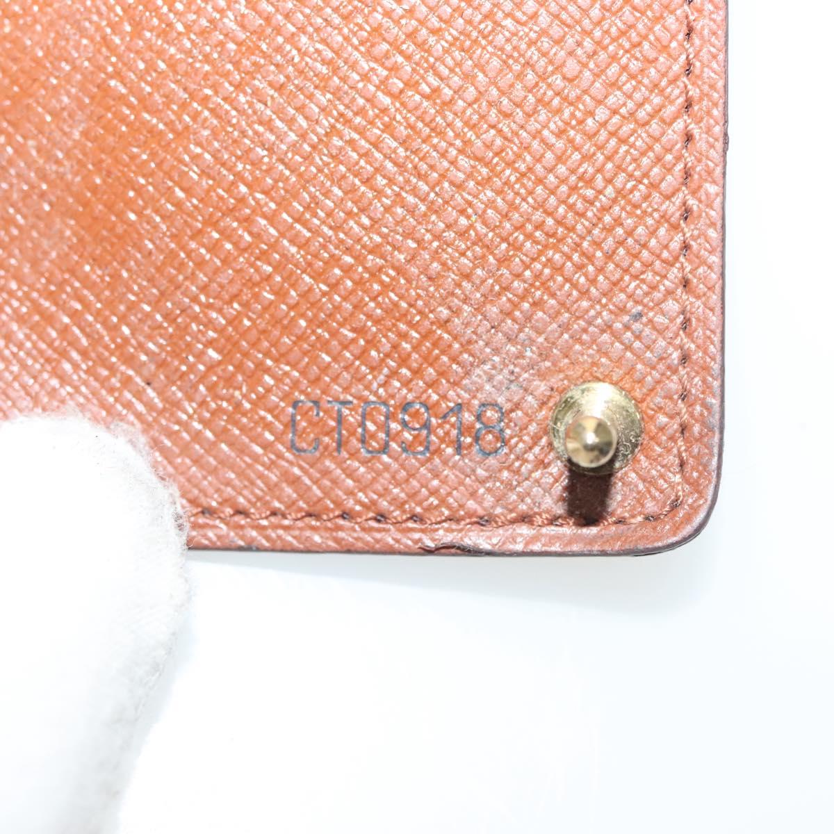 LOUIS VUITTON Monogram Porto Cartes Crdit Pression Card Case M60937 Auth 138198