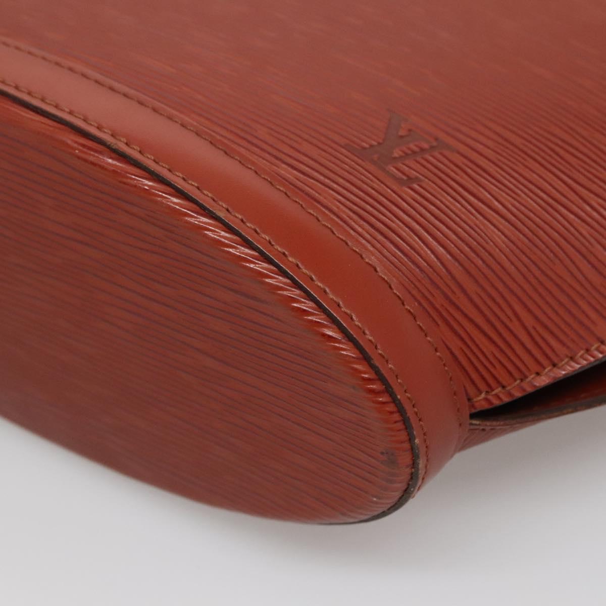 LOUIS VUITTON Epi Saint Jacques Hand Bag Brown M52263 LV Auth 138202