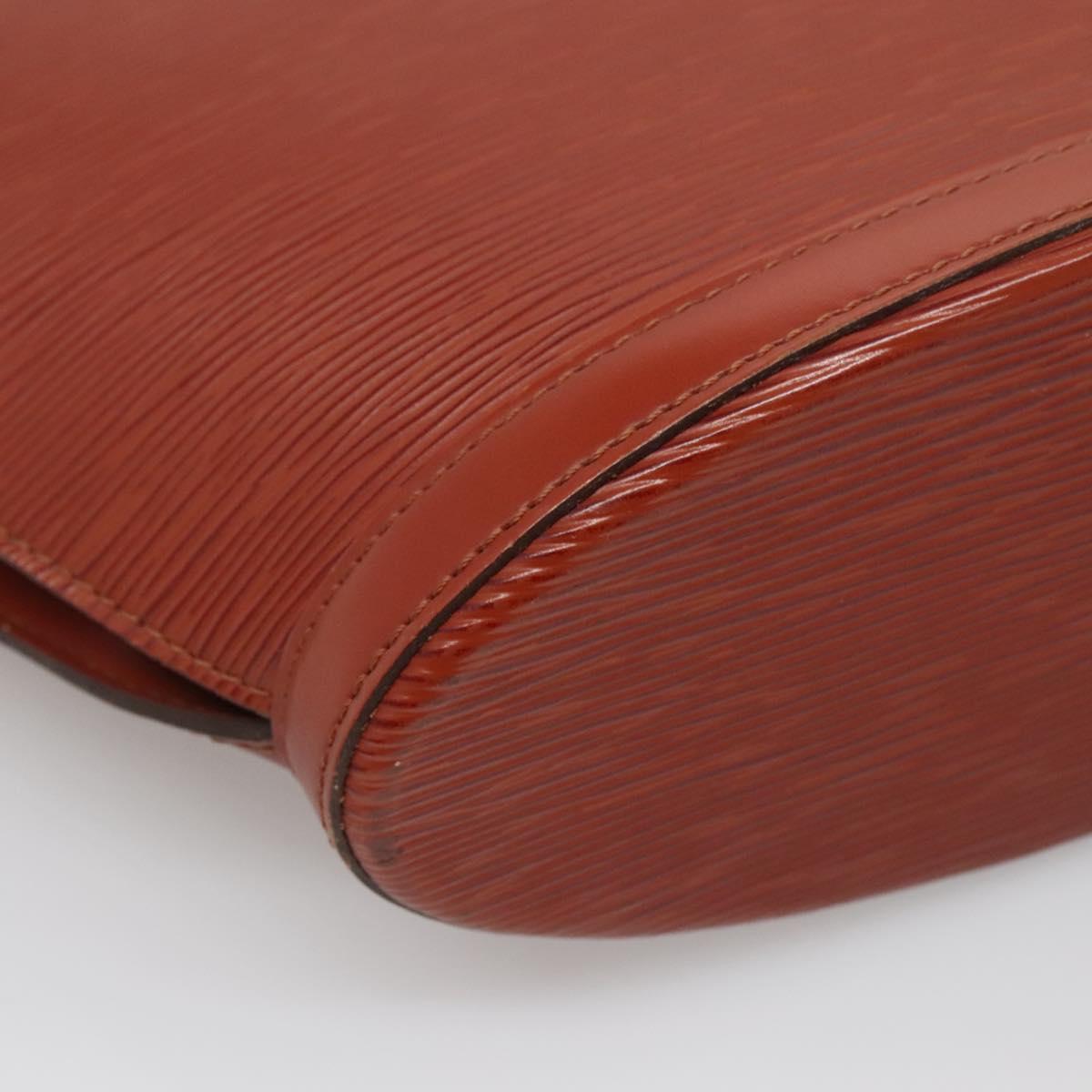 LOUIS VUITTON Epi Saint Jacques Hand Bag Brown M52263 LV Auth 138202