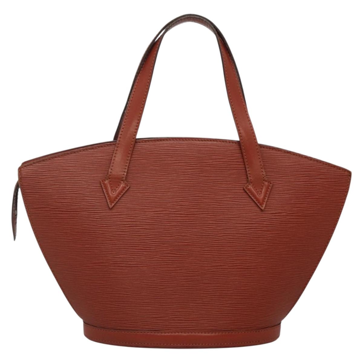 LOUIS VUITTON Epi Saint Jacques Hand Bag Brown M52263 LV Auth 138202