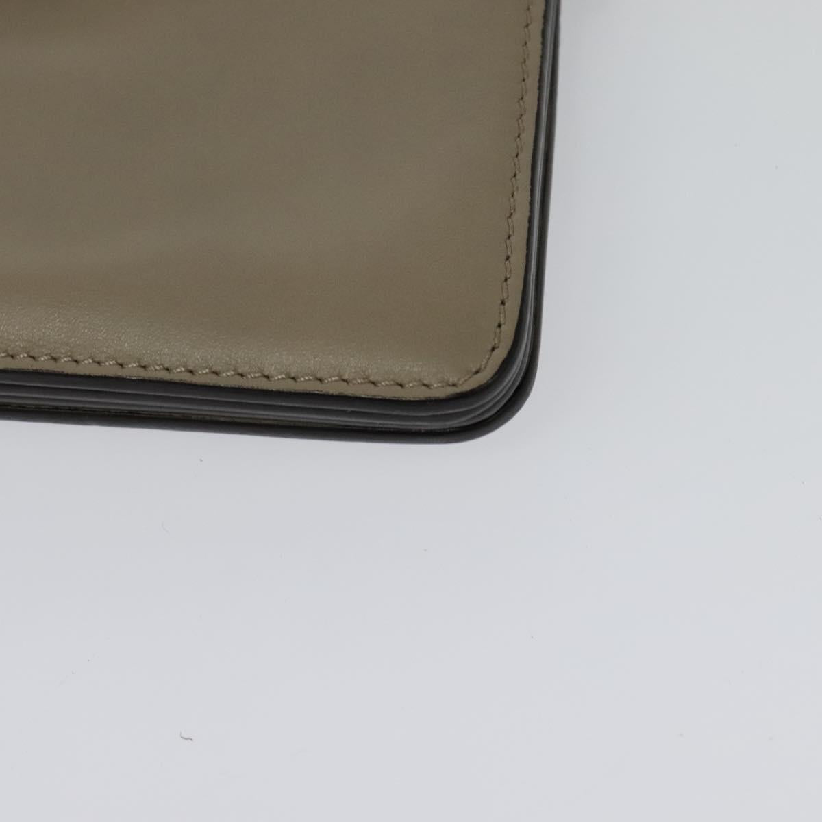 Chloe Fay Shoulder Bag Suede Leather Gray Gold Auth 138204