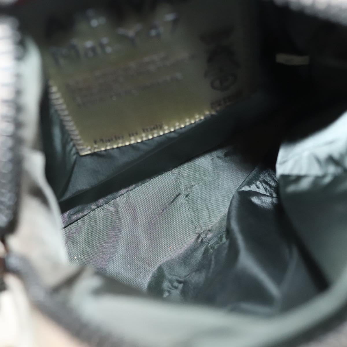 PRADA Sports Shoulder Bag Nylon White Silver Auth 138207