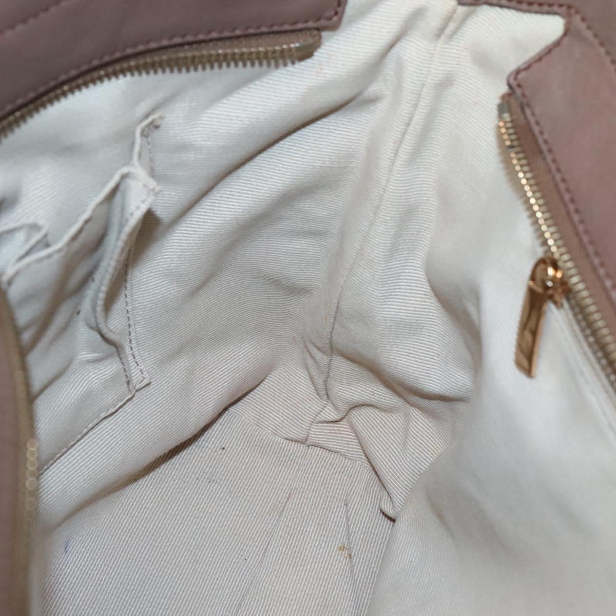 Salvatore Ferragamo Gancini Tote Bag Nylon Multicolor Gold Auth 138208