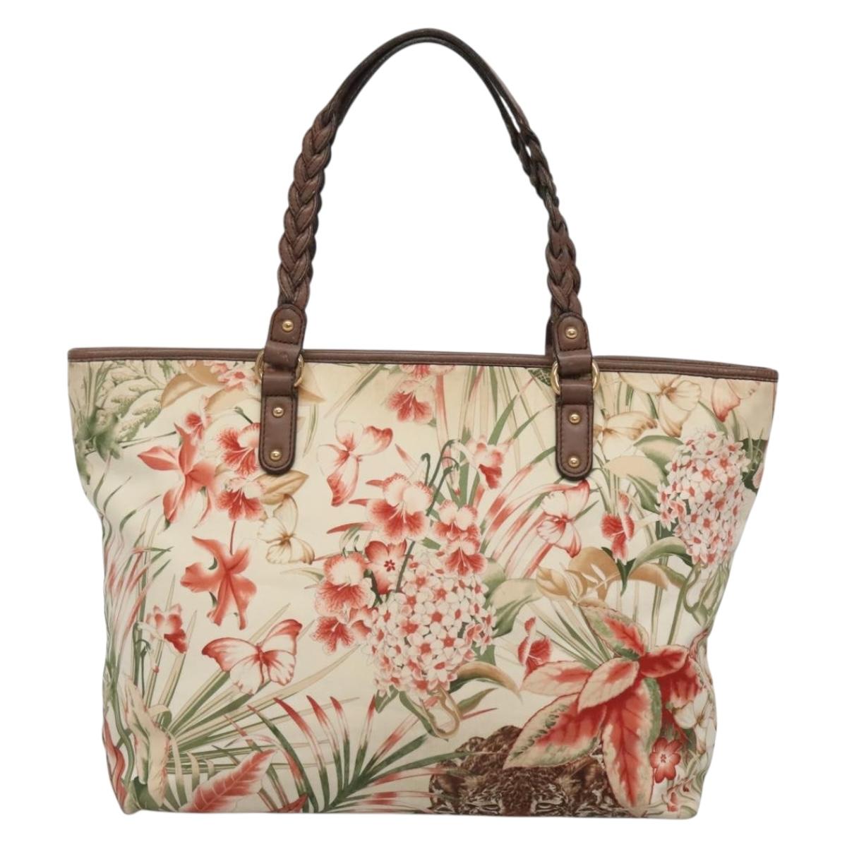 Salvatore Ferragamo Gancini Tote Bag Nylon Multicolor Gold Auth 138208