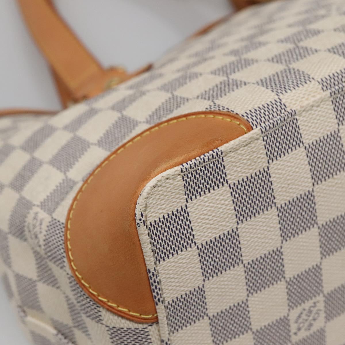 LOUIS VUITTON Damier Azur Hampstead PM Tote Bag N51207 LV Auth 138210