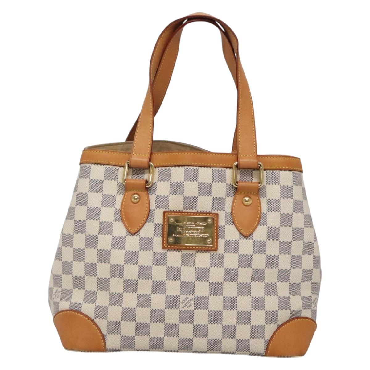 LOUIS VUITTON Damier Azur Hampstead PM Tote Bag N51207 LV Auth 138210