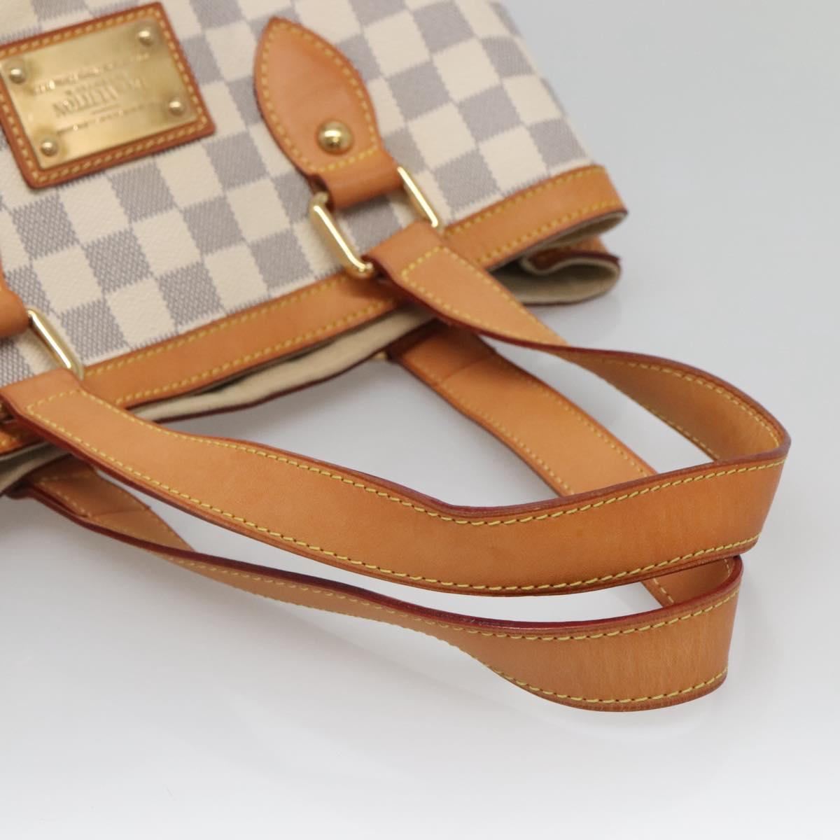 LOUIS VUITTON Damier Azur Hampstead PM Tote Bag N51207 LV Auth 138210