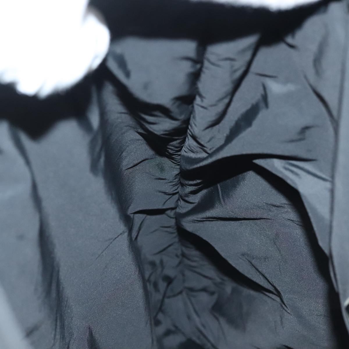 PRADA Sports Backpack Nylon Black Silver Auth 138214