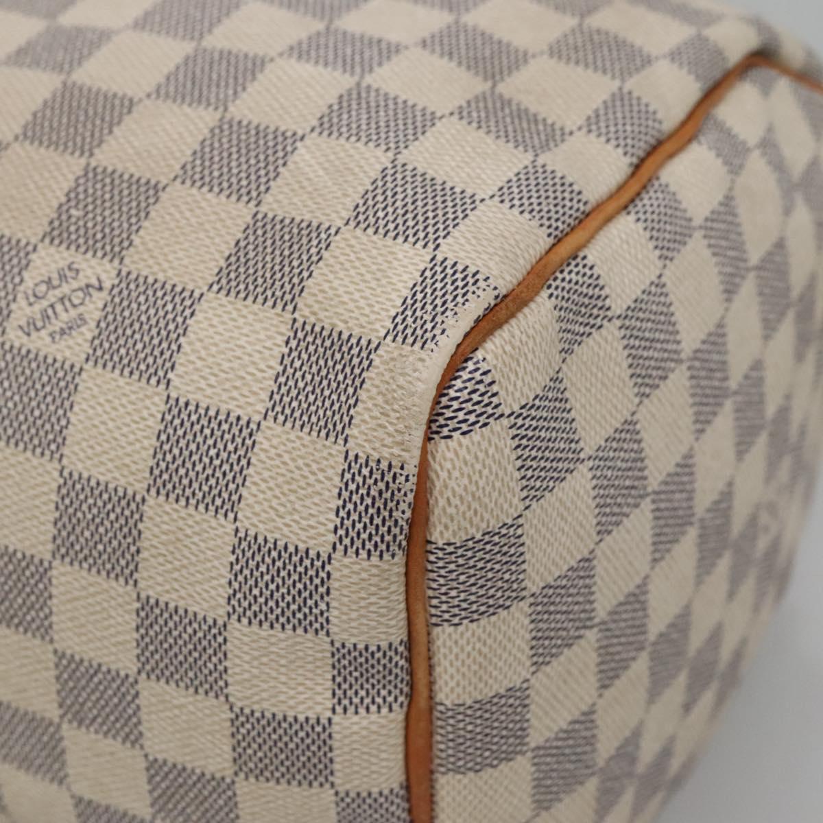 LOUIS VUITTON Damier Azur Speedy 30 Hand Bag N41533 LV Auth 138230