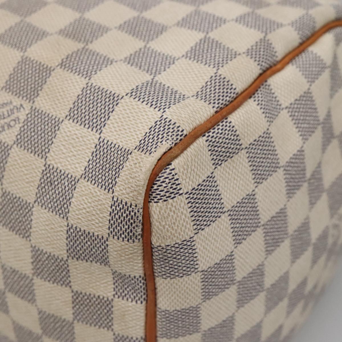 LOUIS VUITTON Damier Azur Speedy 30 Hand Bag N41533 LV Auth 138230