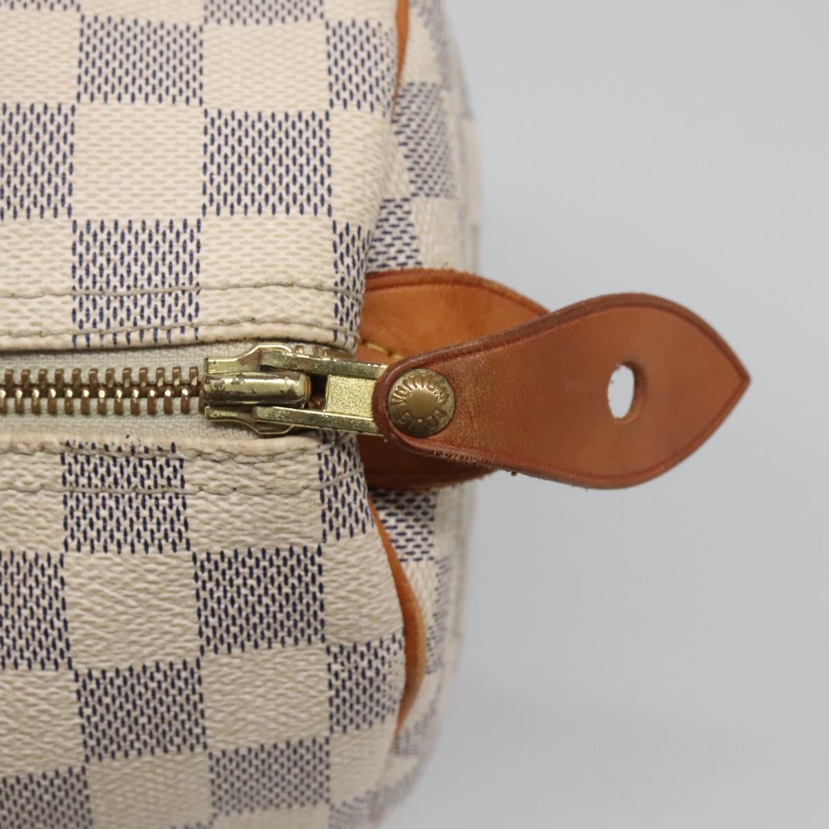 LOUIS VUITTON Damier Azur Speedy 30 Hand Bag N41533 LV Auth 138230
