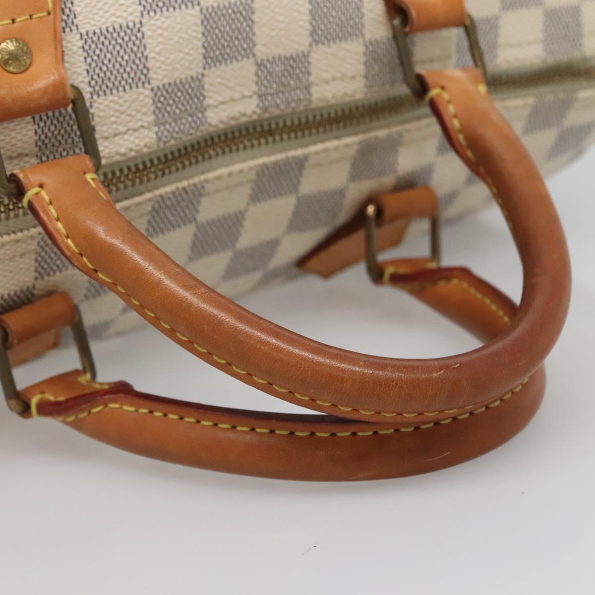 LOUIS VUITTON Damier Azur Speedy 30 Hand Bag N41533 LV Auth 138230