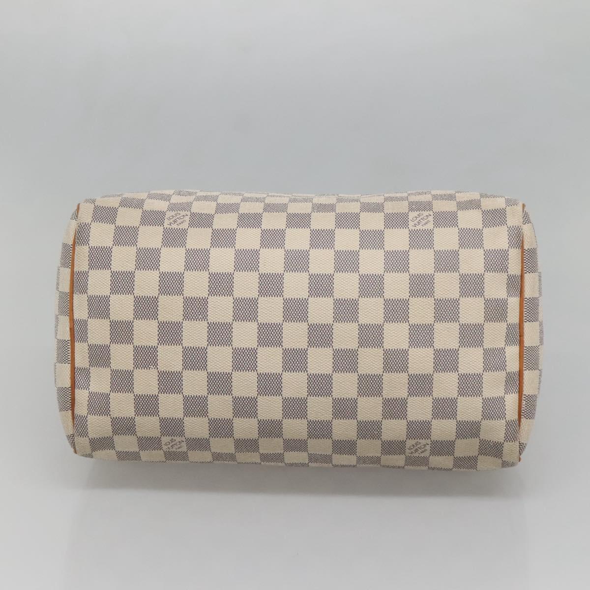 LOUIS VUITTON Damier Azur Speedy 30 Hand Bag N41533 LV Auth 138230