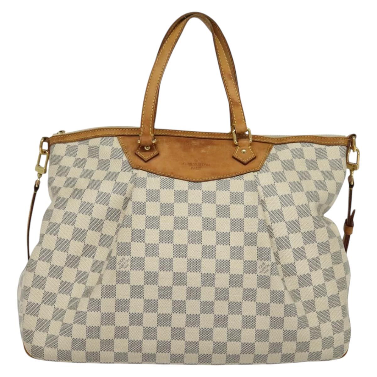 LOUIS VUITTON Damier Azur Syracuse GM Shoulder Bag N41111 LV Auth 138233
