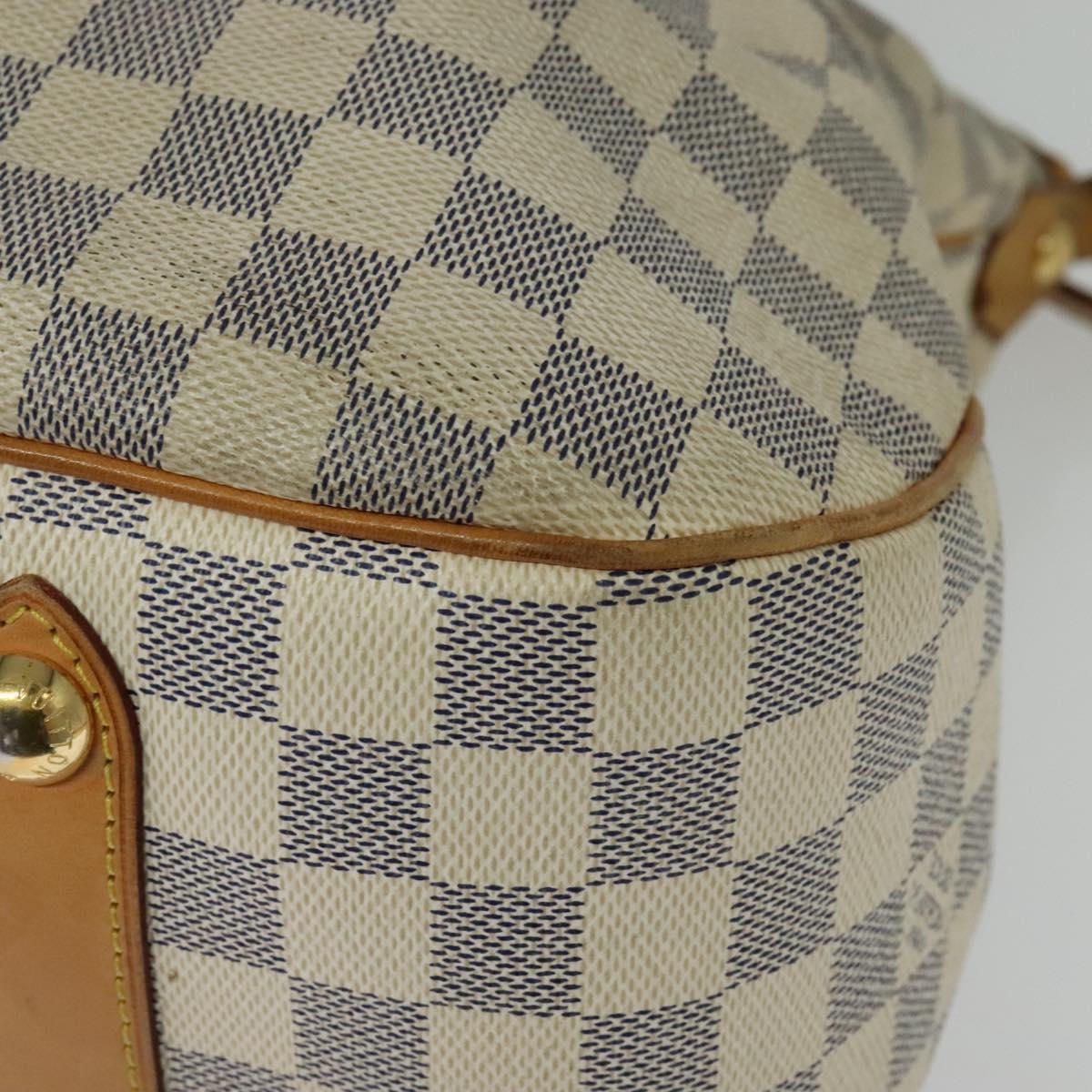 LOUIS VUITTON Damier Azur Syracuse GM Shoulder Bag N41111 LV Auth 138234