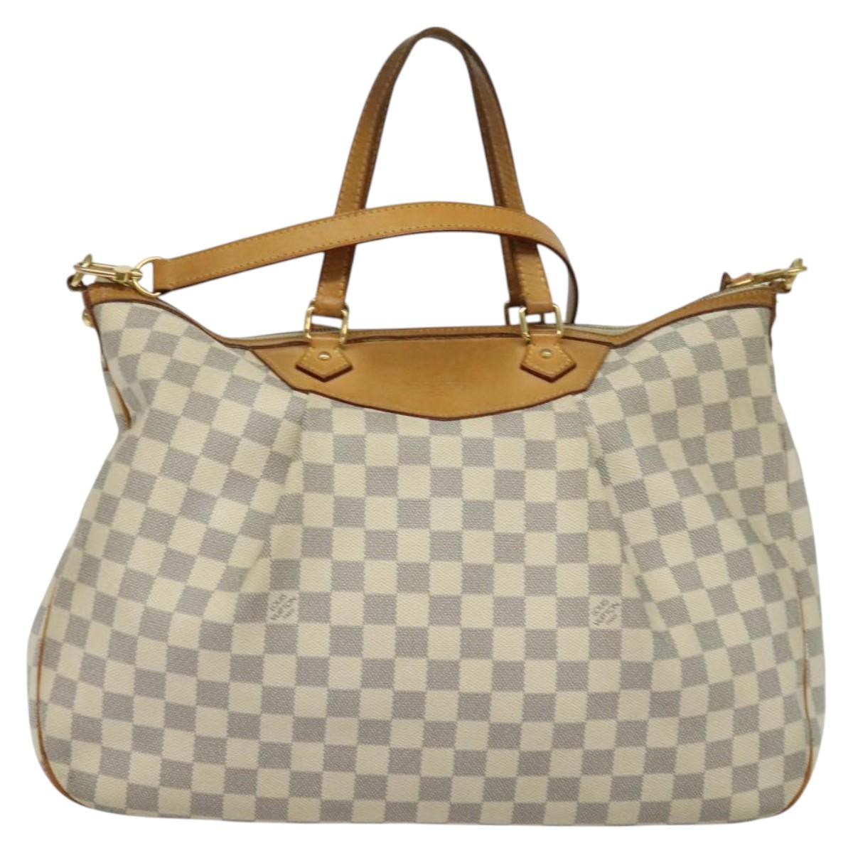 LOUIS VUITTON Damier Azur Syracuse GM Shoulder Bag N41111 LV Auth 138234
