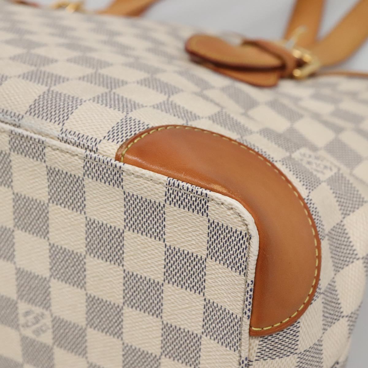 LOUIS VUITTON Damier Azur Hampstead MM Tote Bag N51206 LV Auth 138237