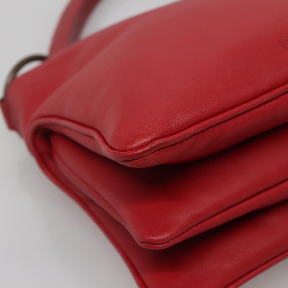Miu Miu Hand Bag Leather Red Auth 138254