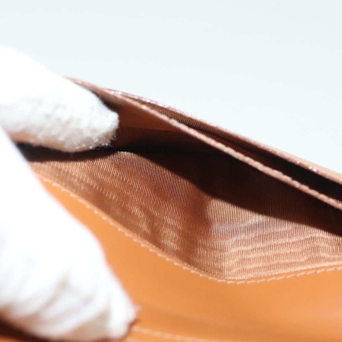 CELINE Macadam Canvas Long Wallet PVC Beige Gold Auth 138260