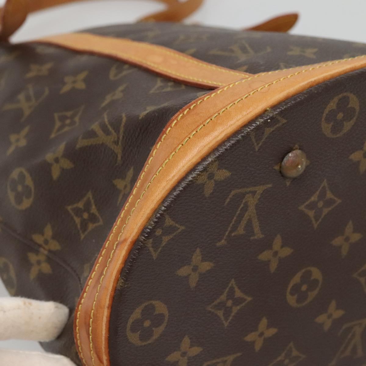LOUIS VUITTON Monogram Bucket GM Shoulder Bag M42236 LV Auth 138294