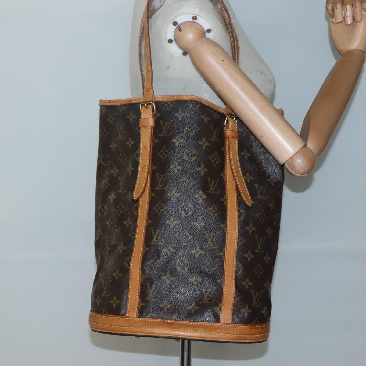 LOUIS VUITTON Monogram Bucket GM Shoulder Bag M42236 LV Auth 138294
