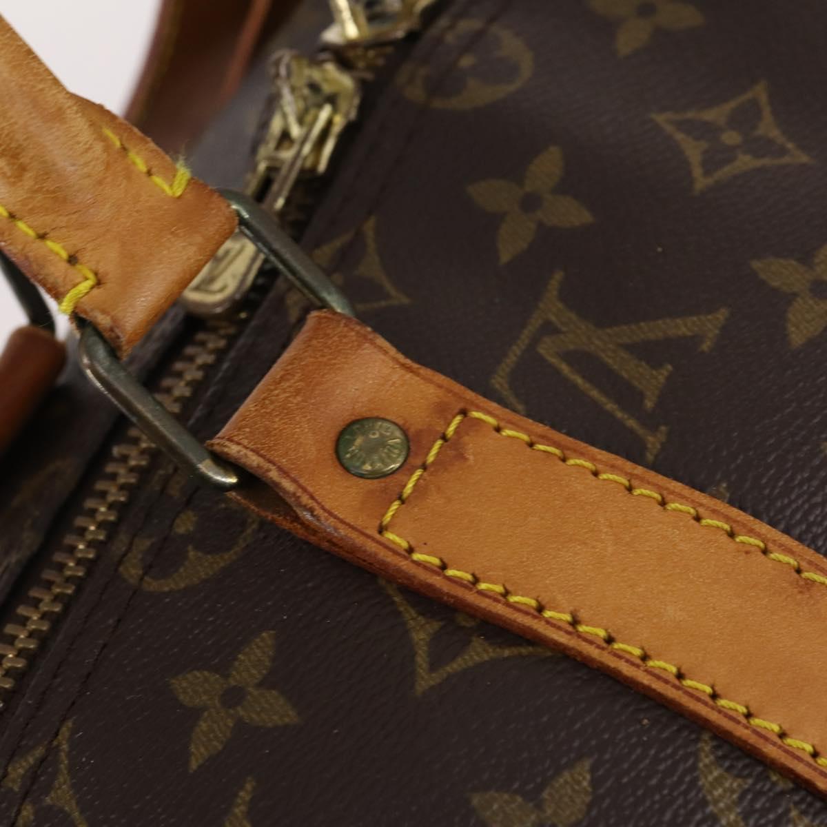 LOUIS VUITTON Monogram Keepall Bandouliere 50 Hand Bag M41416 LV Auth 138308