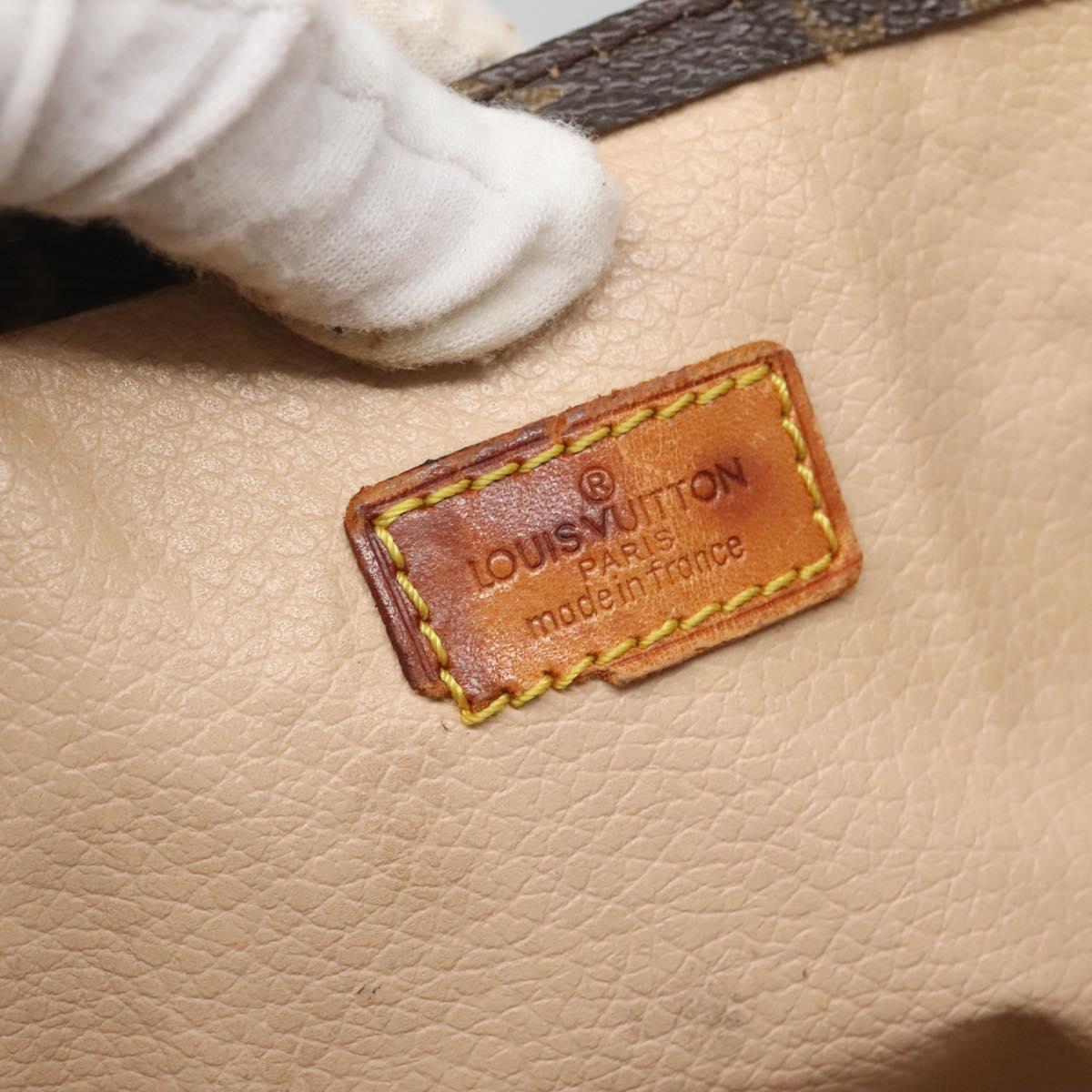 LOUIS VUITTON Monogram Sac Plat Hand Bag M51140 LV Auth 138313