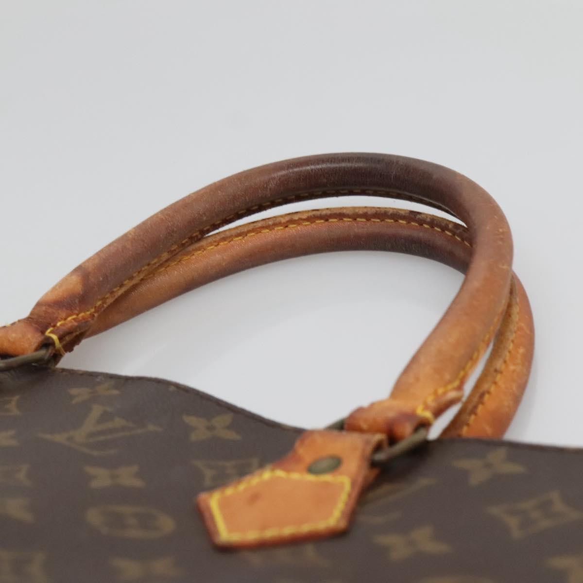 LOUIS VUITTON Monogram Sac Plat Hand Bag M51140 LV Auth 138313