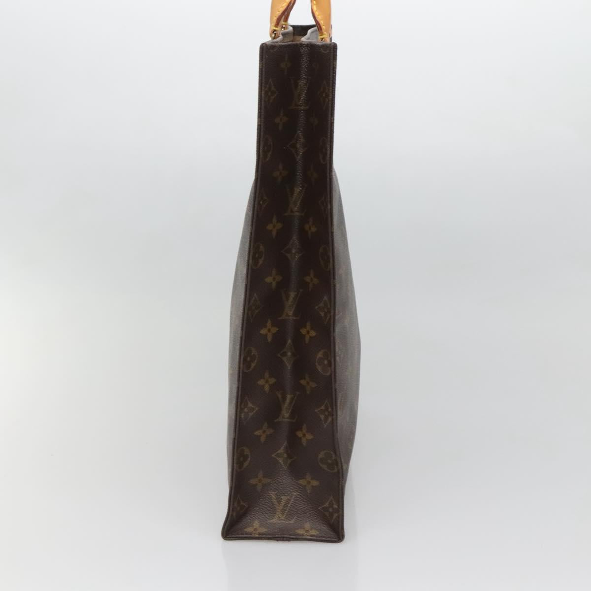 LOUIS VUITTON Monogram Sac Plat Hand Bag M51140 LV Auth 138331