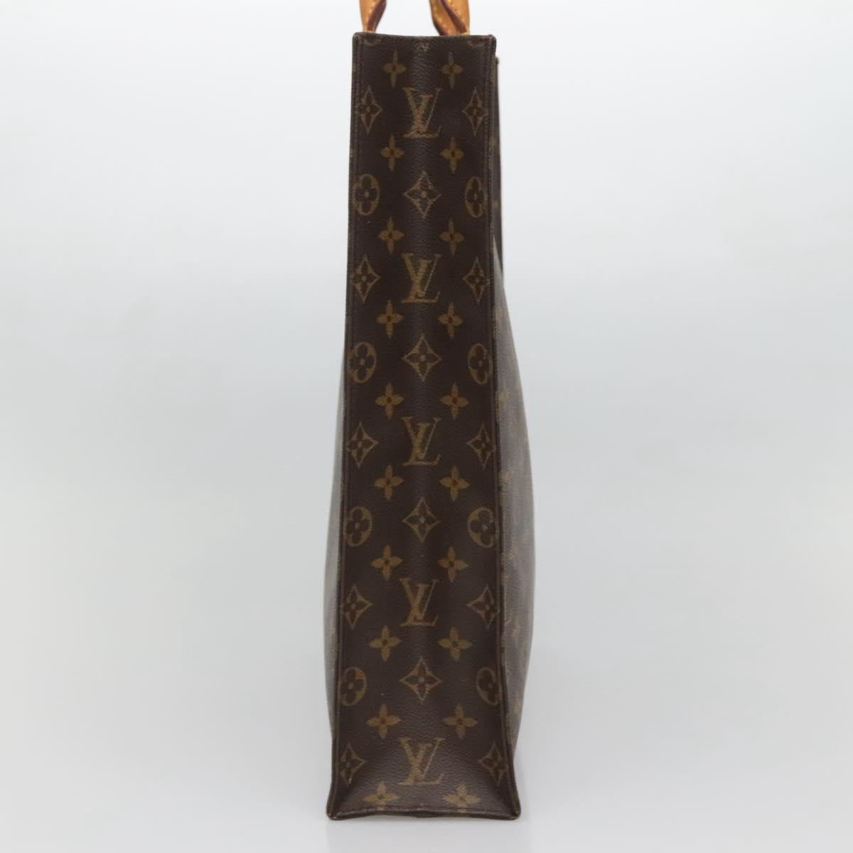 LOUIS VUITTON Monogram Sac Plat Hand Bag M51140 LV Auth 138332