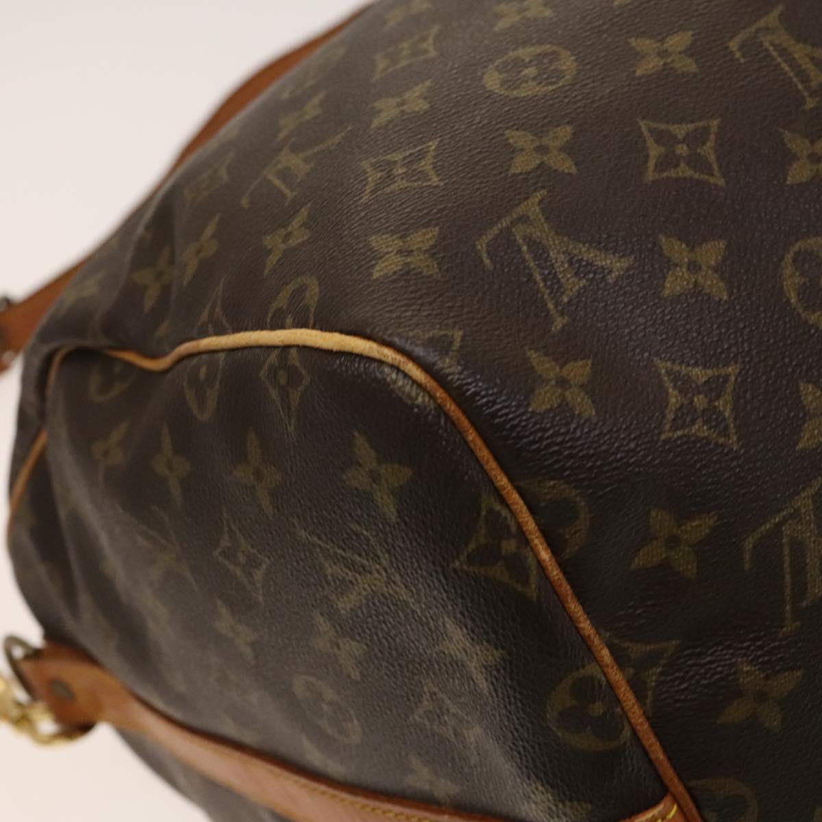 LOUIS VUITTON Monogram Keepall Bandouliere 55 Boston Bag M41414 LV Auth 138338