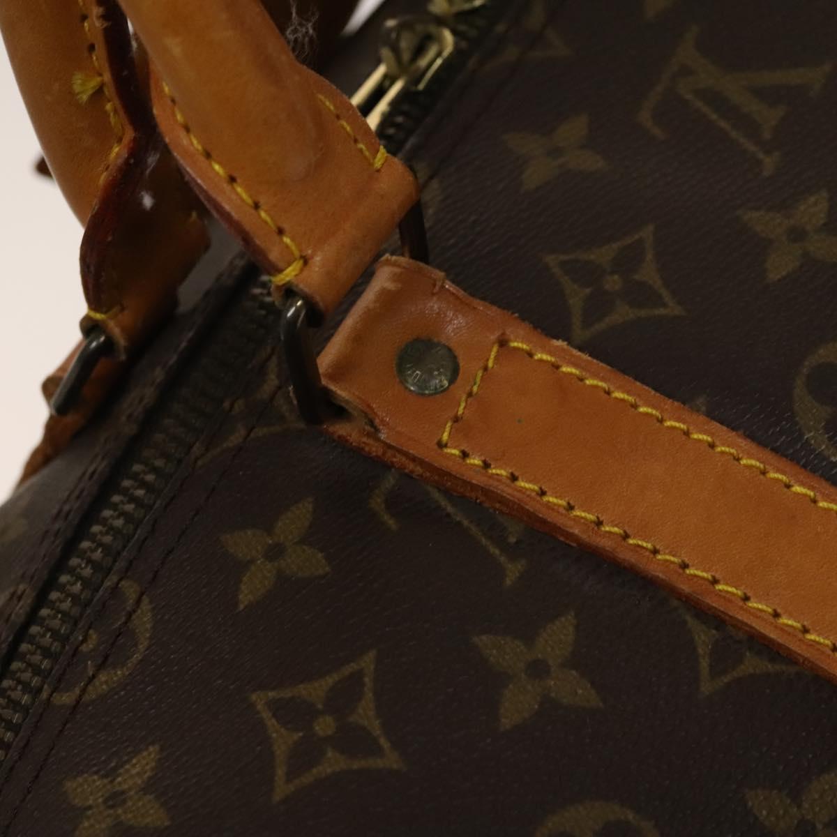 LOUIS VUITTON Monogram Keepall Bandouliere 55 Boston Bag M41414 LV Auth 138338