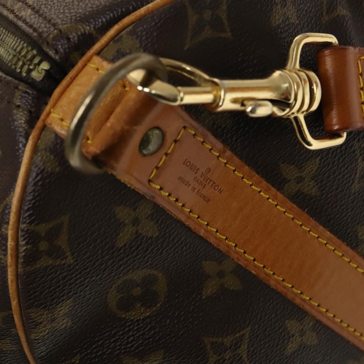 LOUIS VUITTON Monogram Keepall Bandouliere 55 Boston Bag M41414 LV Auth 138338