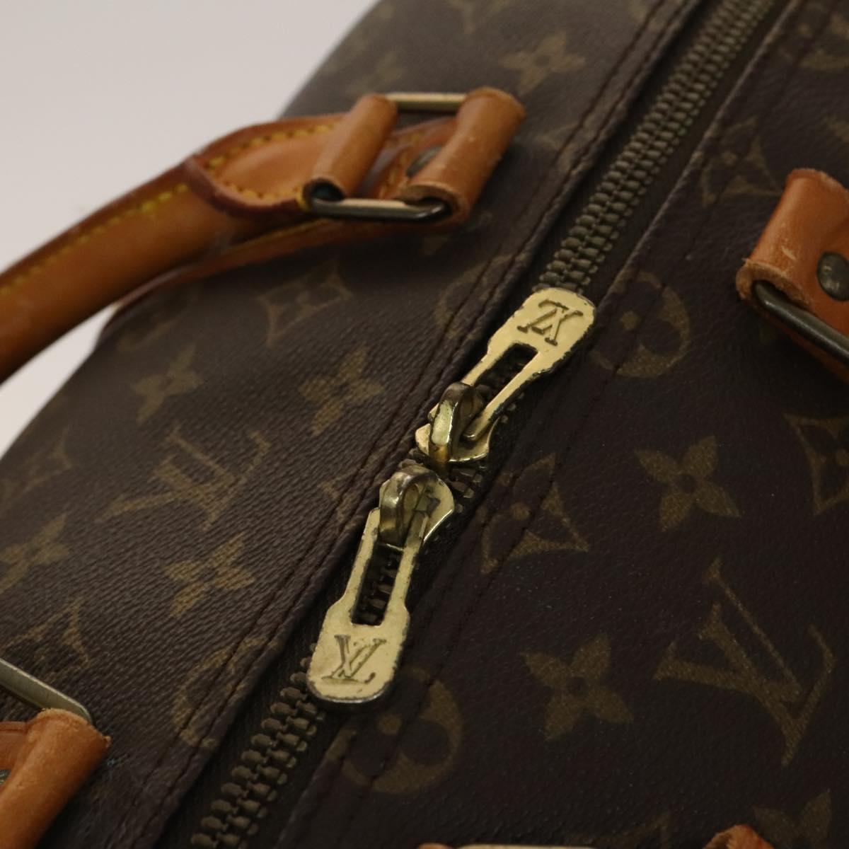 LOUIS VUITTON Monogram Keepall Bandouliere 55 Boston Bag M41414 LV Auth 138338