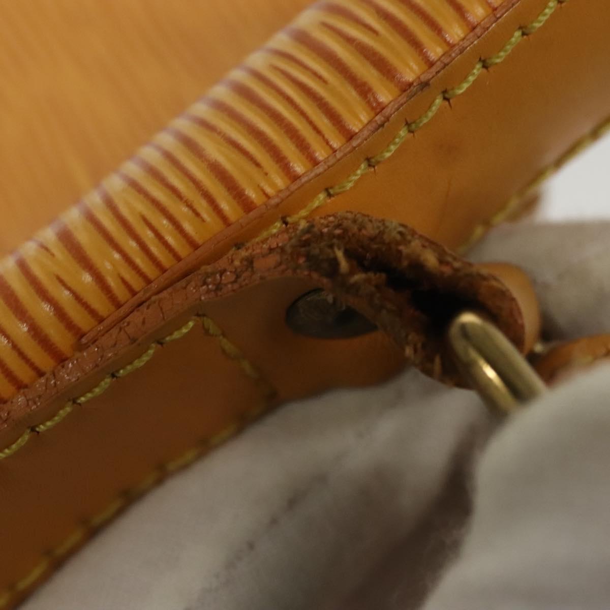 LOUIS VUITTON Epi Petit Noe Shoulder Bag Yellow M44109 LV Auth 138352