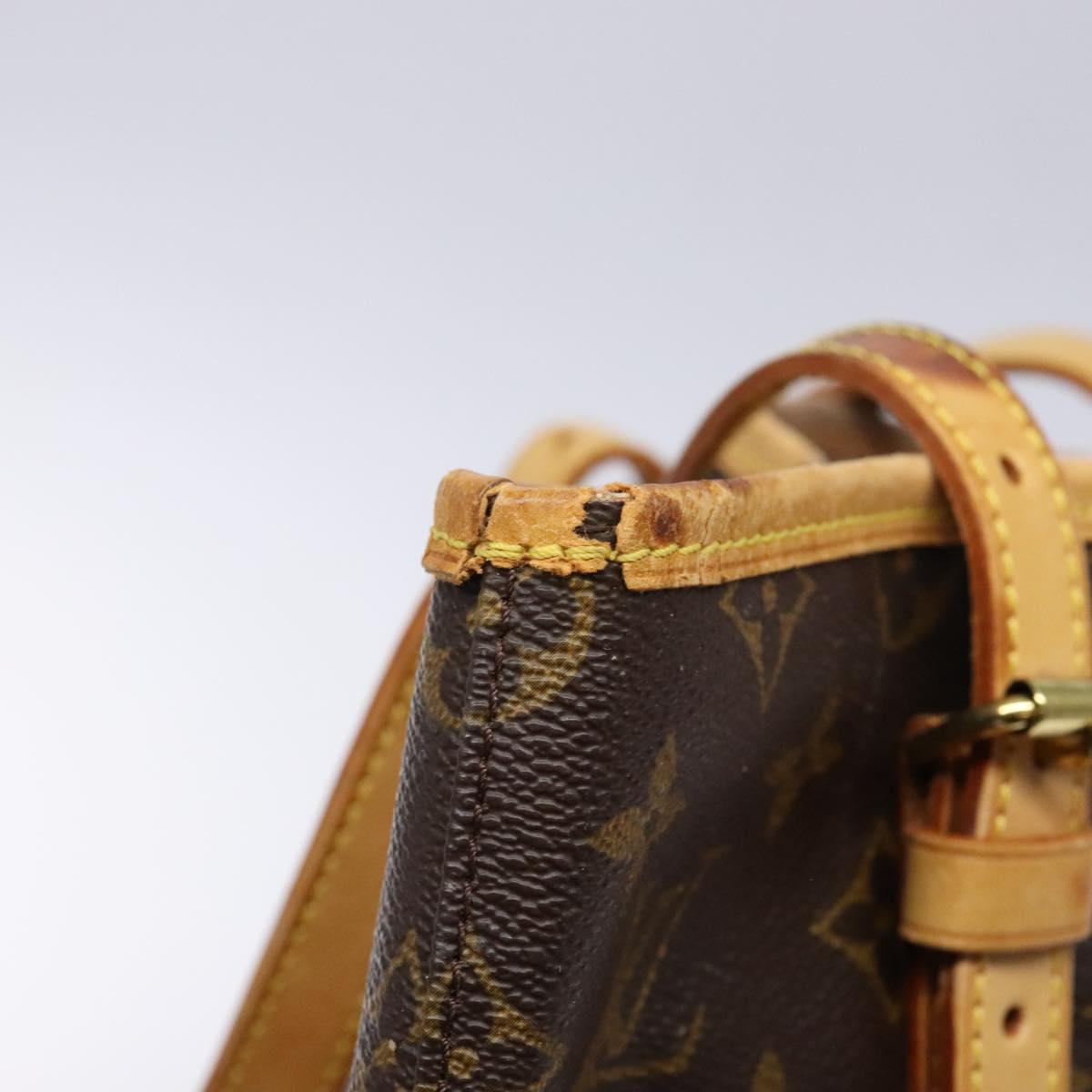 LOUIS VUITTON Monogram Bucket GM Shoulder Bag M42236 LV Auth 138364