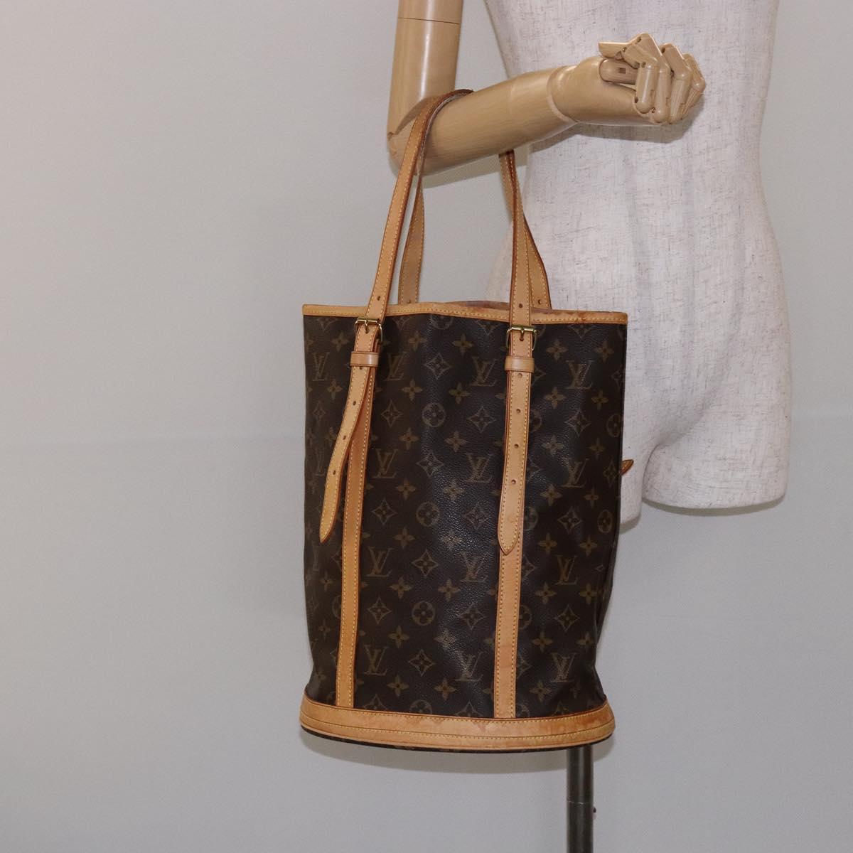 LOUIS VUITTON Monogram Bucket GM Shoulder Bag M42236 LV Auth 138364