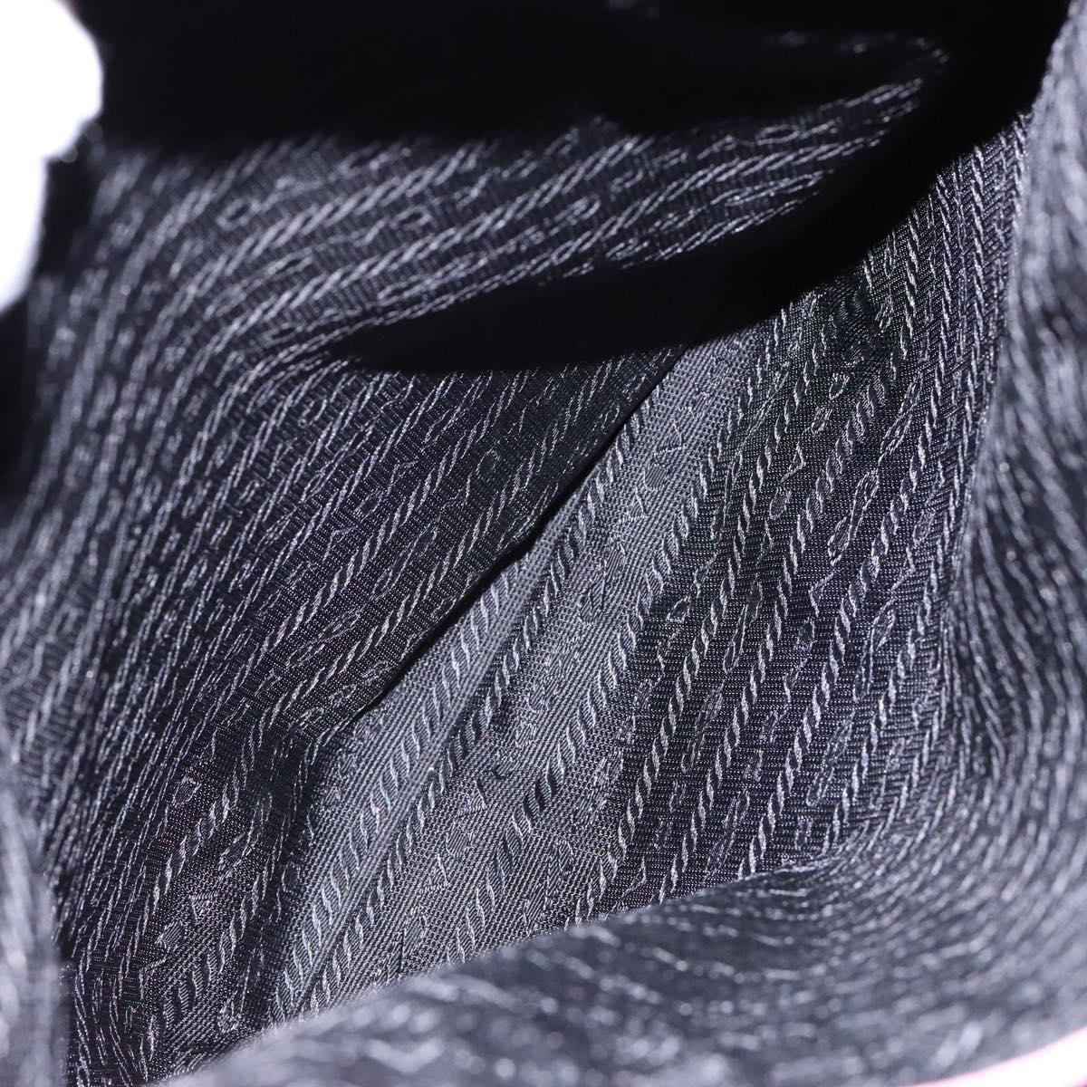 PRADA Tote Bag Nylon Pink Silver Auth 138372