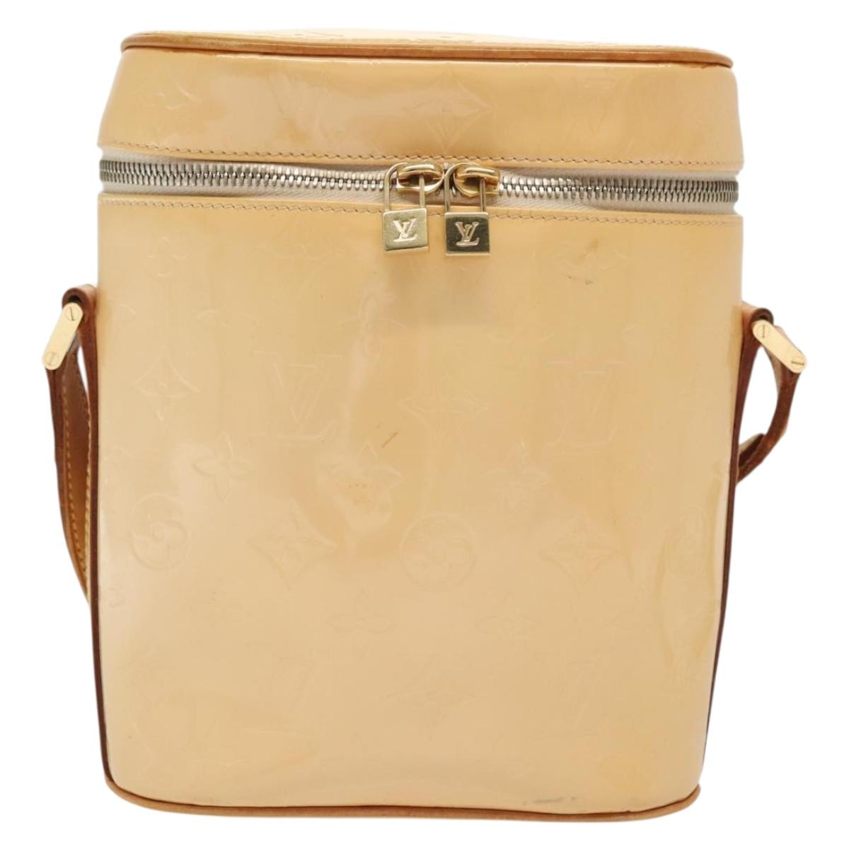 LOUIS VUITTON Vernis Sullivan Vertical Bag Marshmallow Pink M91298 Auth 138373