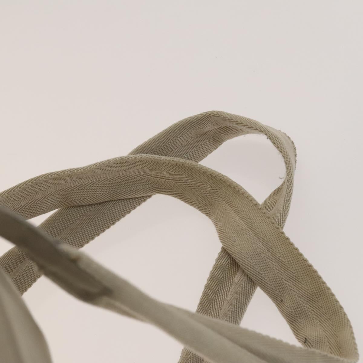 PRADA Backpack Nylon Ivory Silver Auth 138397