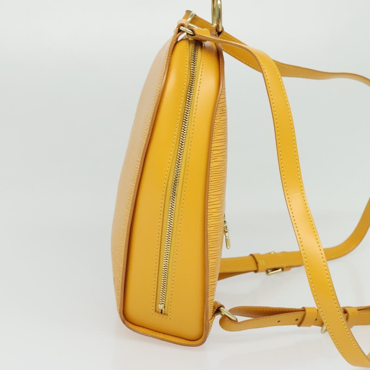 LOUIS VUITTON Epi Mabillon Backpack Yellow M52239 LV Auth 138422
