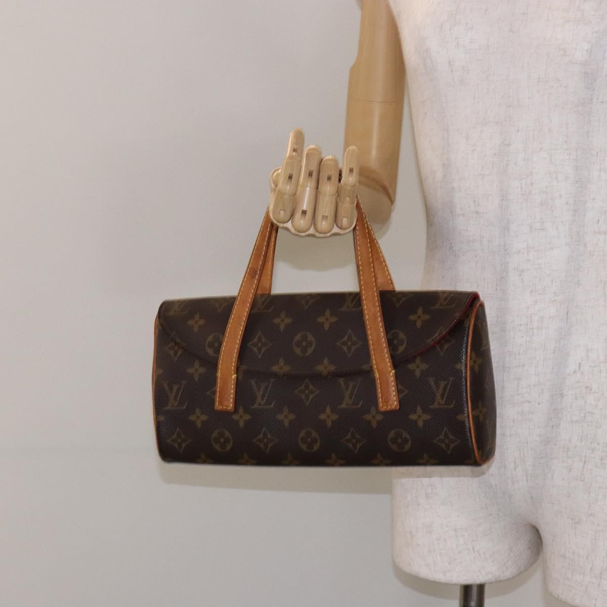 LOUIS VUITTON Monogram Sonatine Hand Bag M51902 LV Auth 138433