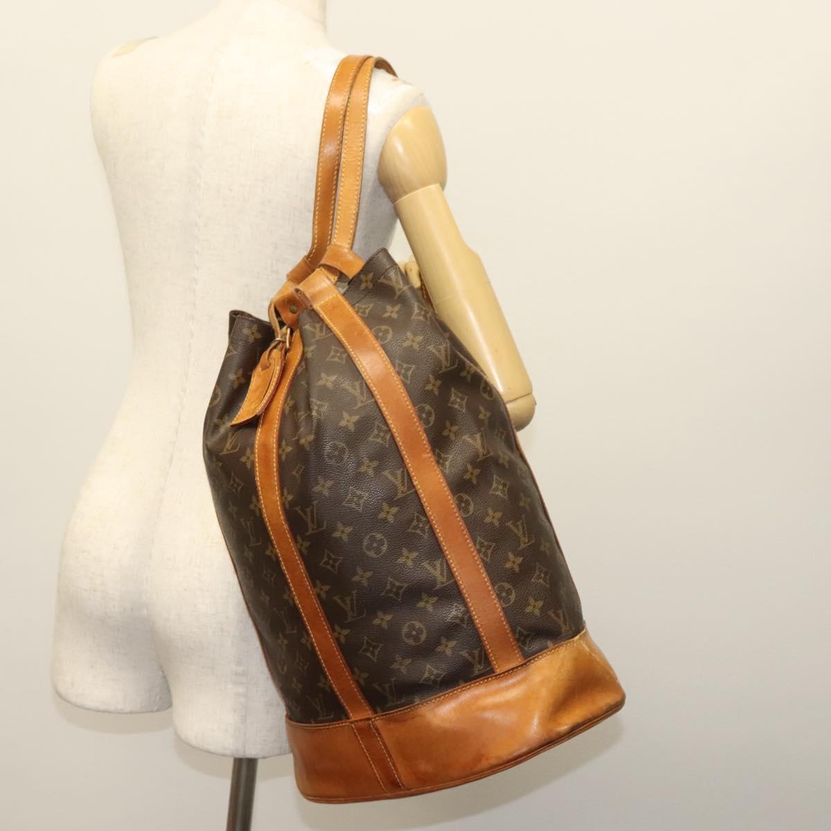 LOUIS VUITTON Monogram Randonnee GM Shoulder Bag M42244 LV Auth 138443